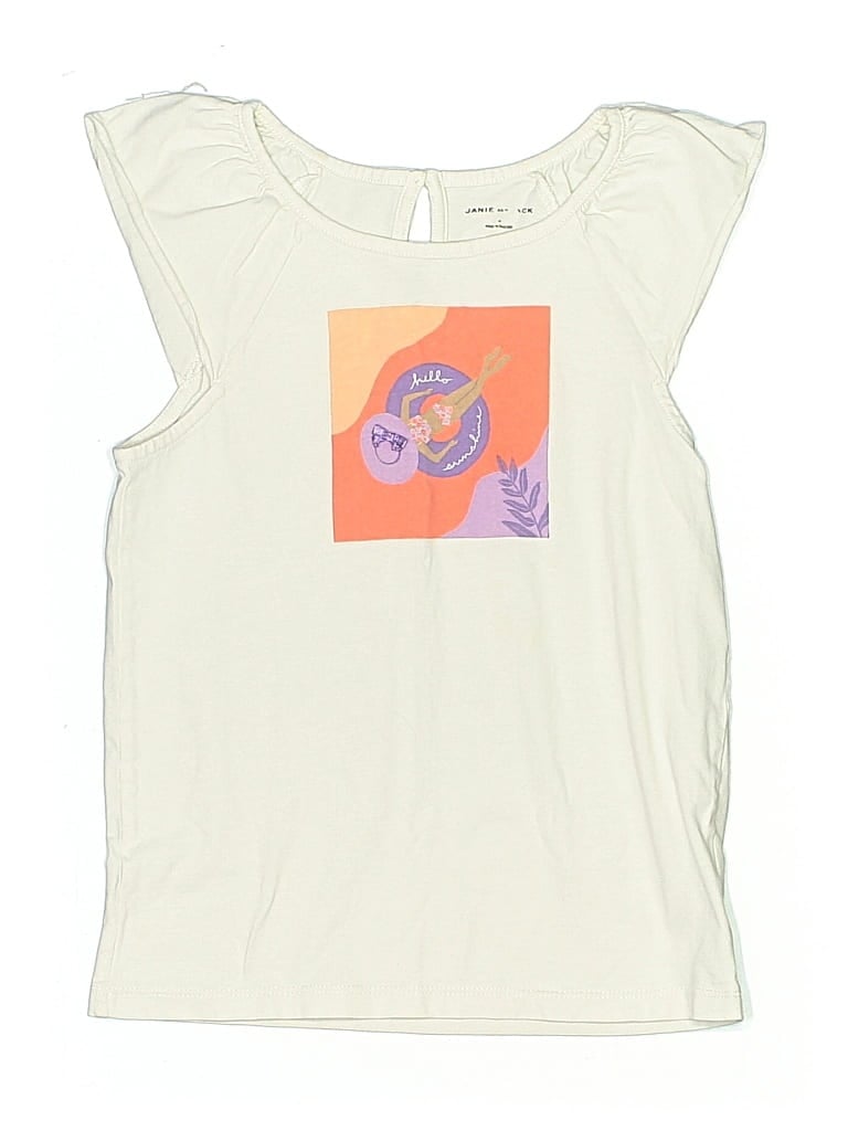 Click to view more detailed imagery on our partner's website Pre-owned Janie And Jack Kids' Sleeveless T-shirt In White