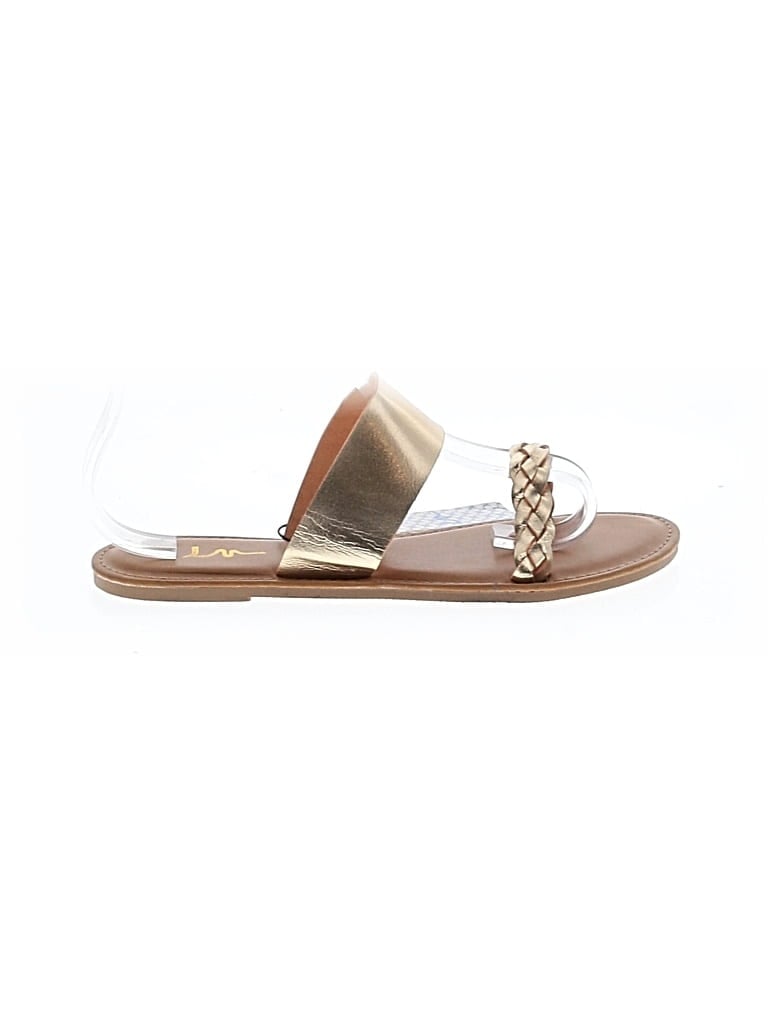 Pre-owned Lululemon Athletica Sandals In Gold