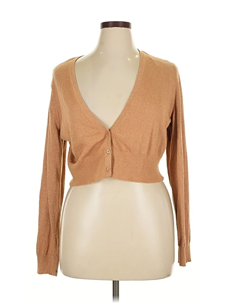 Pre-owned Nine West Cardigan Sweater In Brown