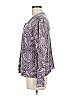 Koret Paisley Purple Long Sleeve Blouse Size M - photo 5