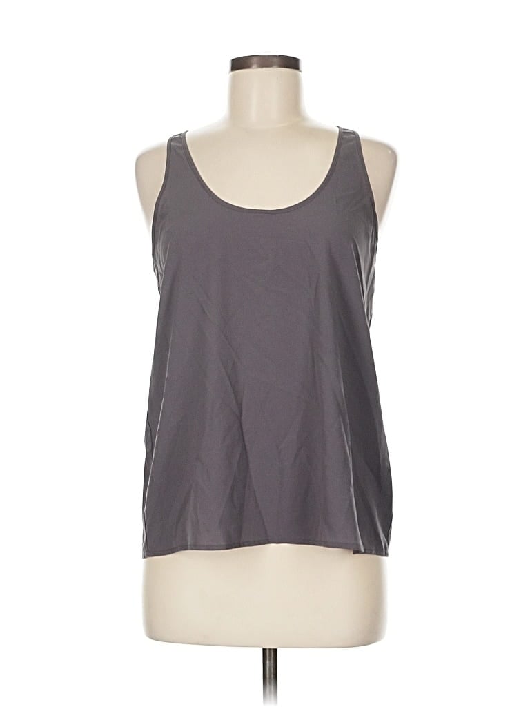 Pre-owned Frenchi Tank Top Gray Halter Neckline Tops