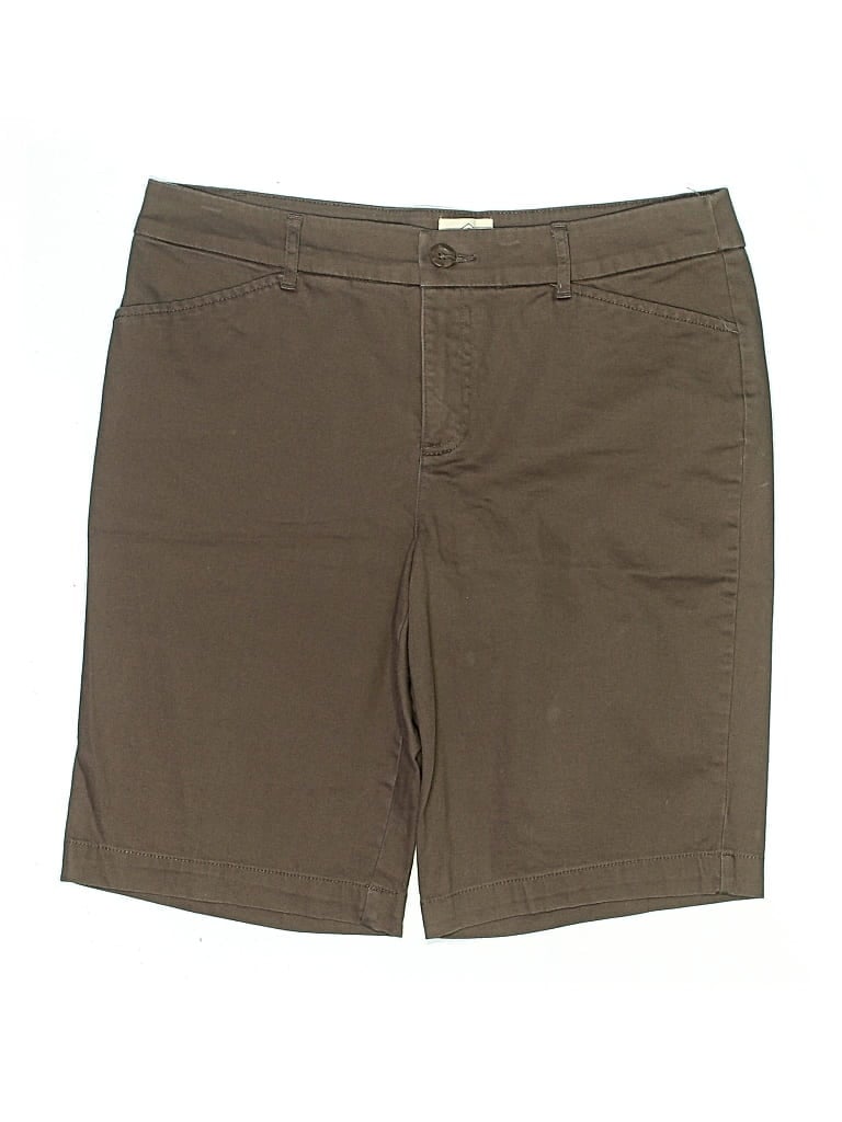 Pre-owned St. John's Bay Khaki Shorts In Brown