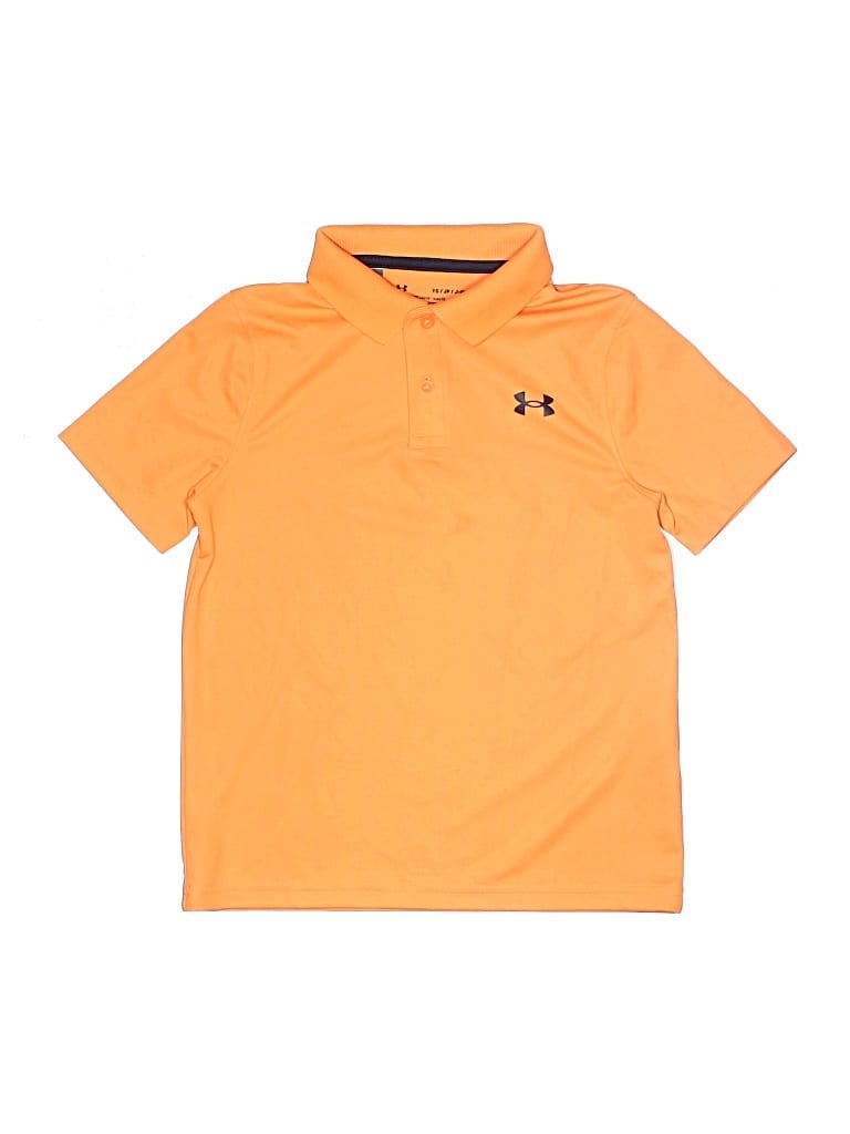 Pre-owned Under Armour Kids' Short Sleeve Polo Shirt In Orange