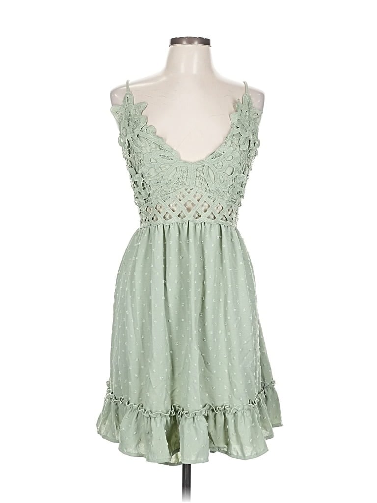 Pre-owned Shein Curve Cocktail Dress In Green