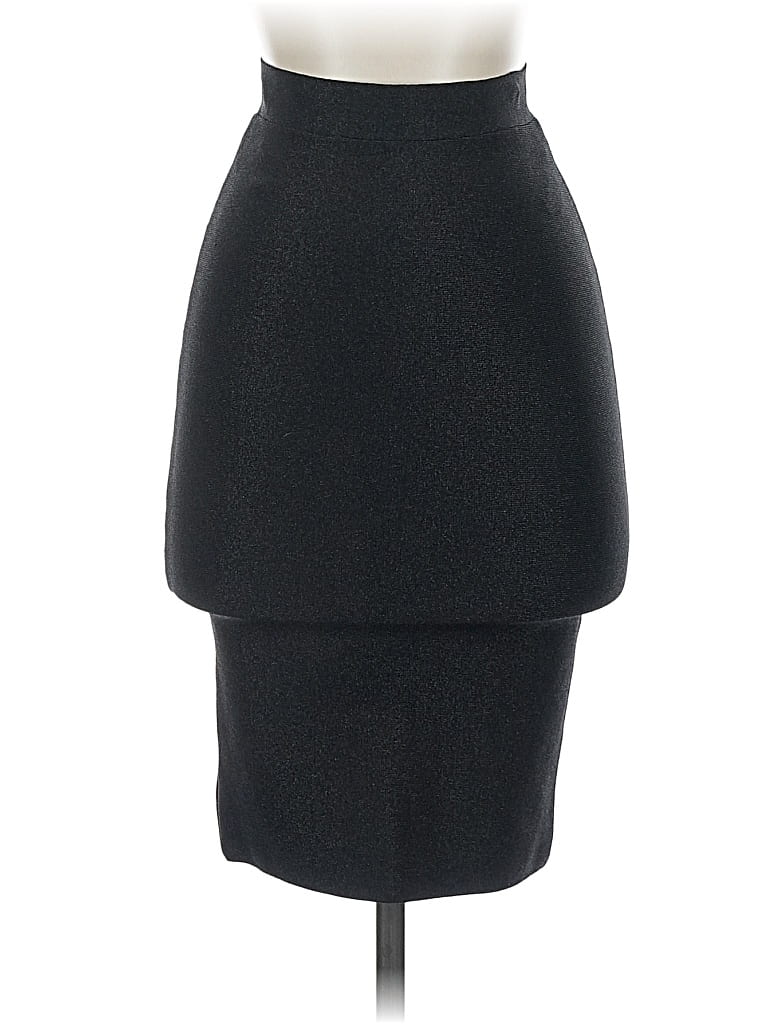 Pre-owned Bebe Formal Skirt In Black