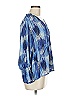 Aqua 100% Polyester Blue Long Sleeve Blouse Size M - photo 4