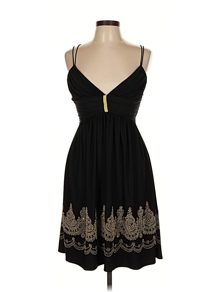 Pre-owned Caché Cocktail Dress In Black
