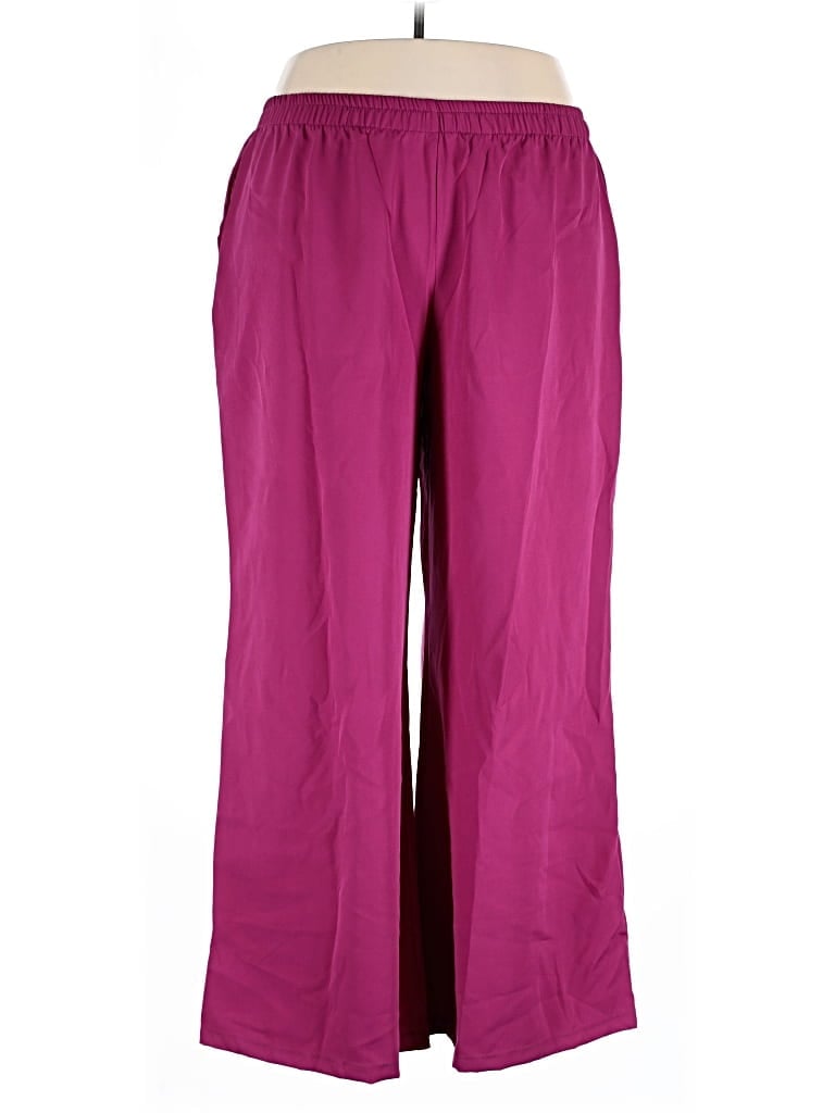 Pre-owned Karen T Design Casual Pants In Purple