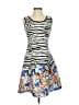 Neiman Marcus Print Blue Casual Dress Size S - photo 1