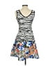 Neiman Marcus Print Blue Casual Dress Size S - photo 2