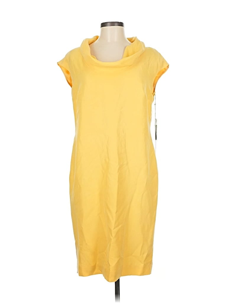 Pre-owned Worth Casual Dress In Yellow