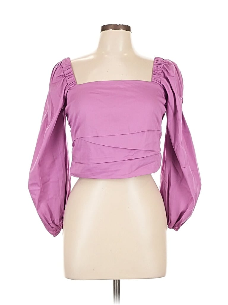 Pre-owned Veronica Beard 3/4 Sleeve Blouse In Purple