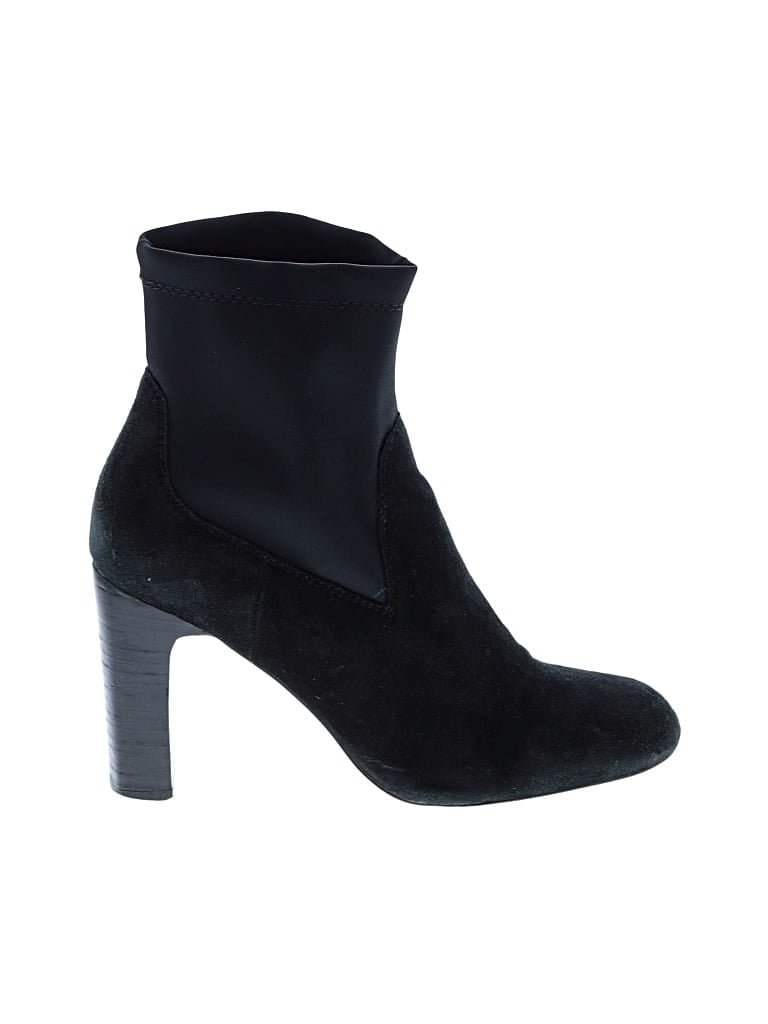 Pre-owned Zara Basic Ankle Boots In Black