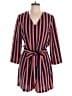 Banana Republic 100% Polyester Stripes Red Blue Romper Size 10 - photo 1