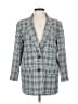 ASOS Design Checkered-gingham Gray Blazer Size 4 - photo 1