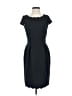 Elle Solid Black Casual Dress Size 4 - photo 1