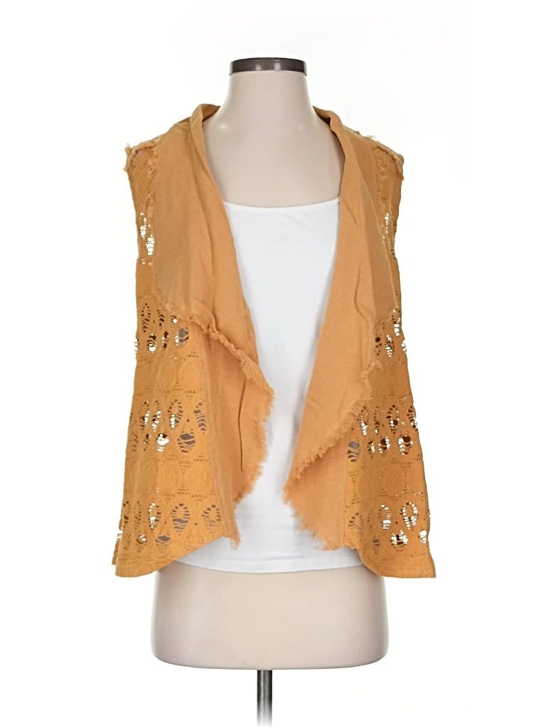 Pre-owned Moon River Cardigan Sweater In Gold