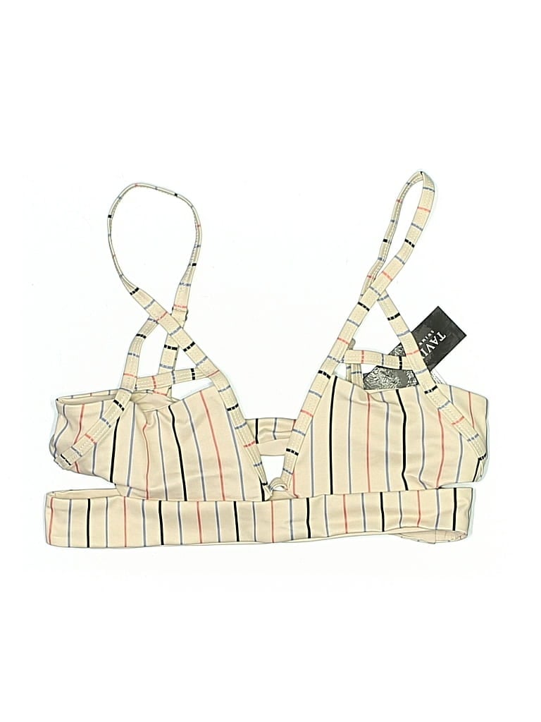 Pre-owned Tavik Swimsuit Top Ivory Swimwear In White