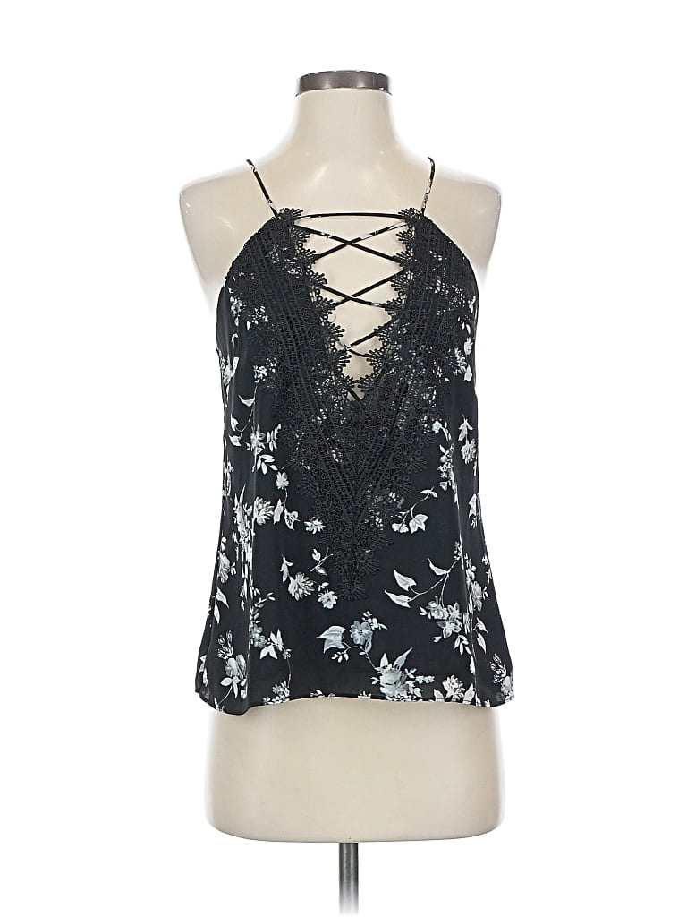 Pre-owned Wayf Tank Top Black Halter Neckline Tops