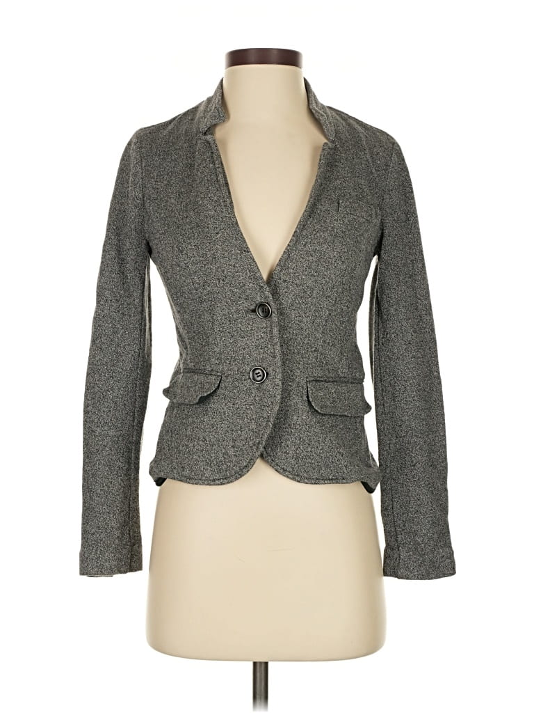 Pre-owned Ann Taylor Loft Blazer Jacket In Gray