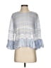 Jonathan Simkhai 100% Cotton Gray 3/4 Sleeve Blouse Size XS - photo 1