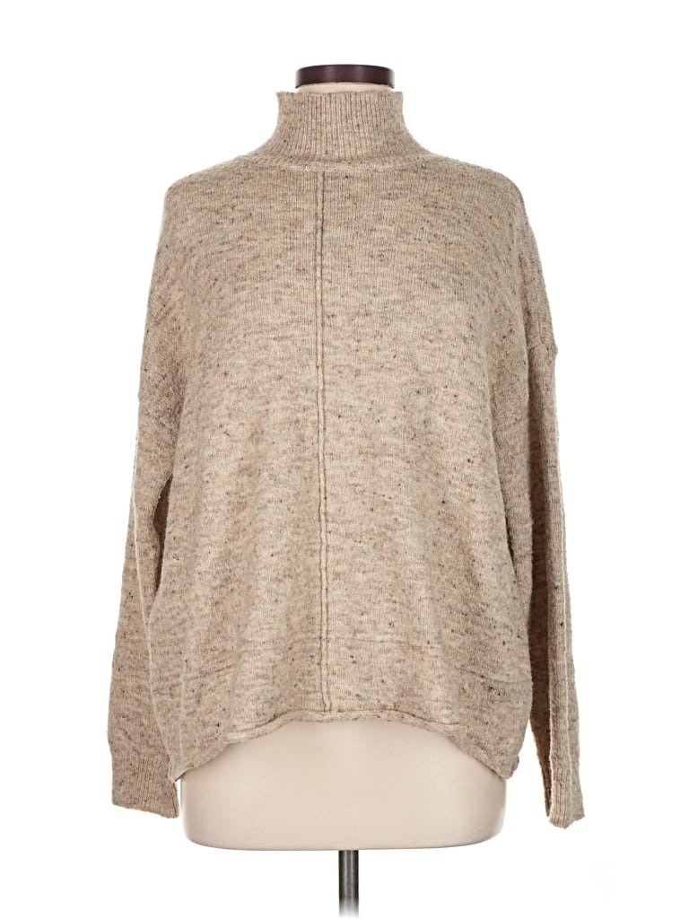 Pre-owned Max Studio Turtleneck Sweater In Brown