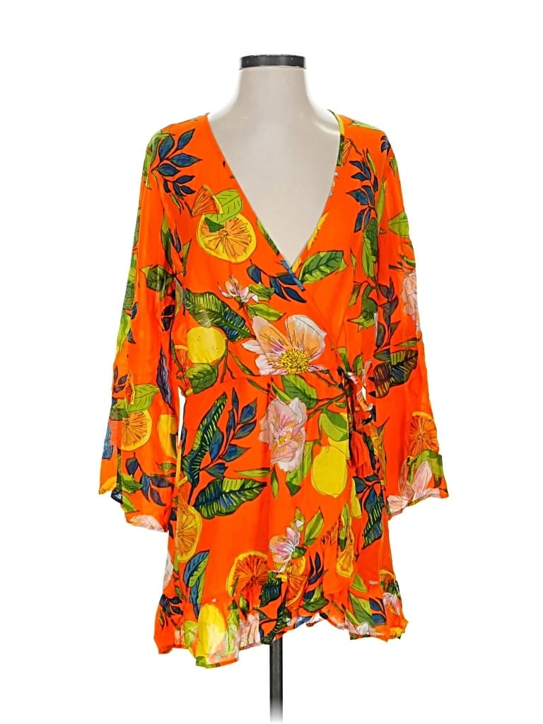 BLUE ISLAND Pre-owned Cocktail Dress In Orange