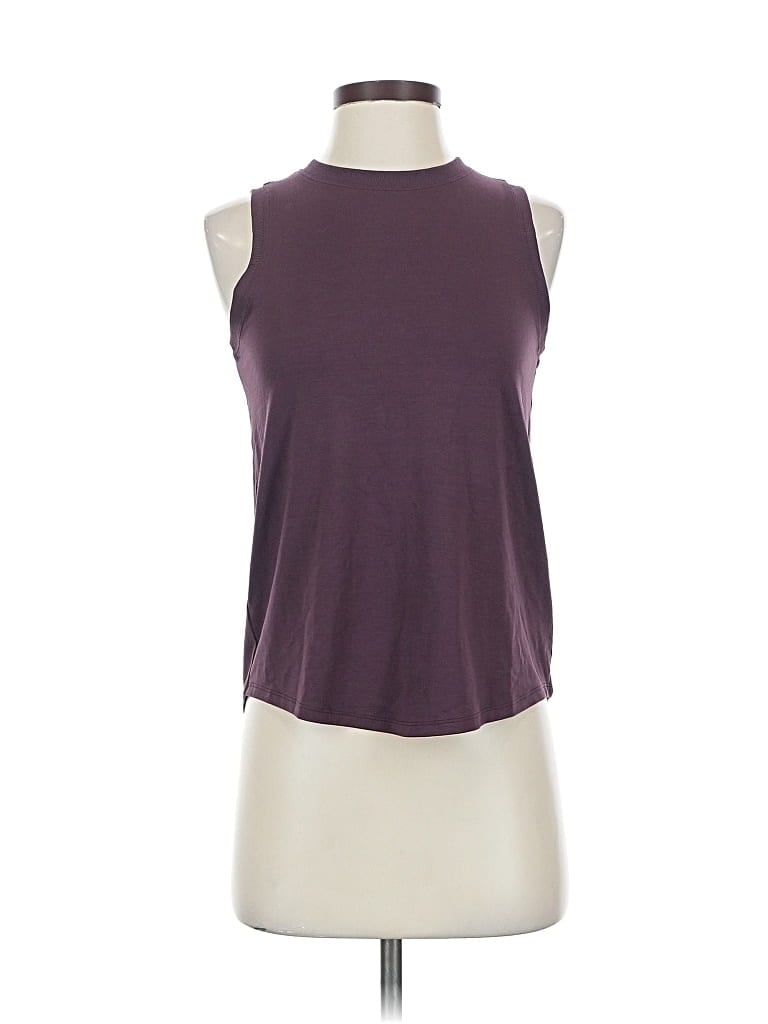 Pre-owned Athleta Sleeveless T-shirt In Purple
