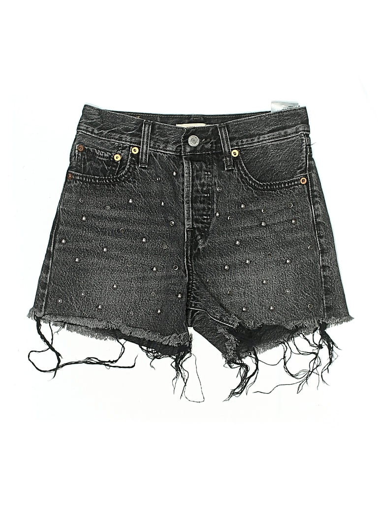 Pre-owned Levi's Denim Shorts In Black