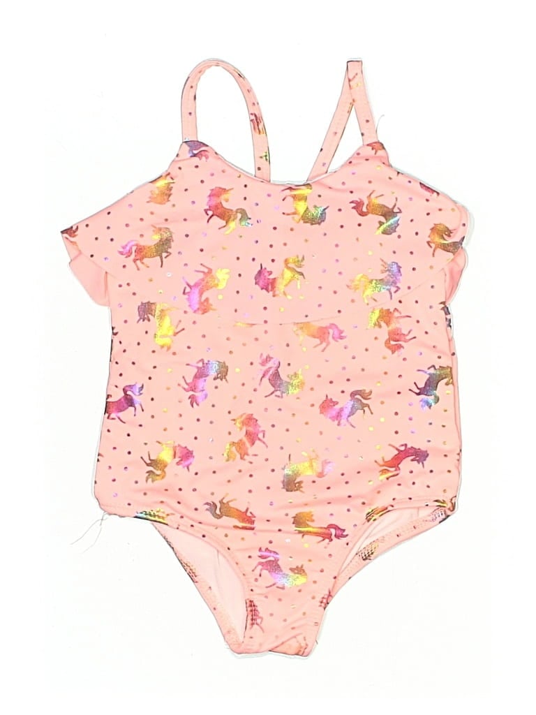 Click to view more detailed imagery on our partner's website Pre-owned Penelope Mack Kids' One Piece Swimsuit In Pink