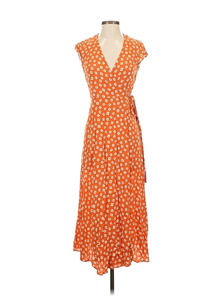 Pre-owned Los Angeles Atelier & Other Stories Casual Dress In Orange