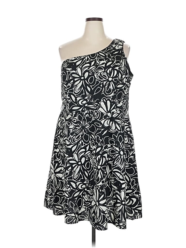 Pre-owned Fashion Bug Casual Dress In Black