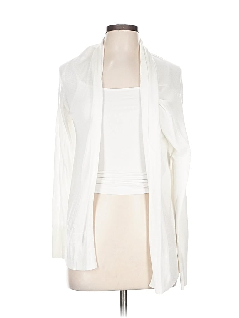 Pre-owned Old Navy Cardigan Sweater In White