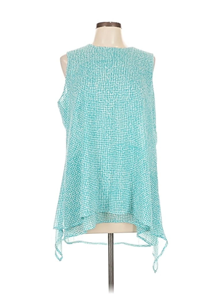 Click to view more detailed imagery on our partner's website Pre-owned Fever Sleeveless Blouse In Blue