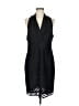 Andrew Marc 100% Polyester Chevron-herringbone Black Cocktail Dress Size M (estimated) - photo 1