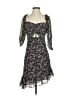 ASTR The Label 100% Polyester Floral Black Cocktail Dress Size S - photo 1