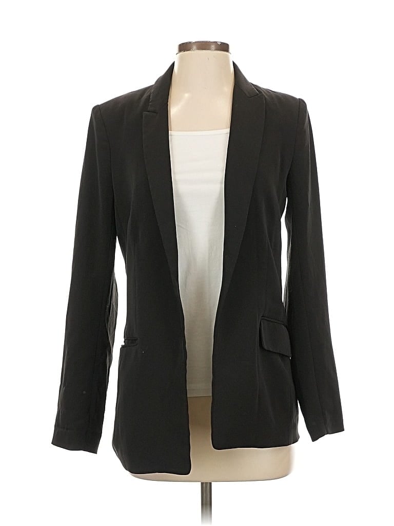 Pre-owned H&m Blazer Jacket In Black