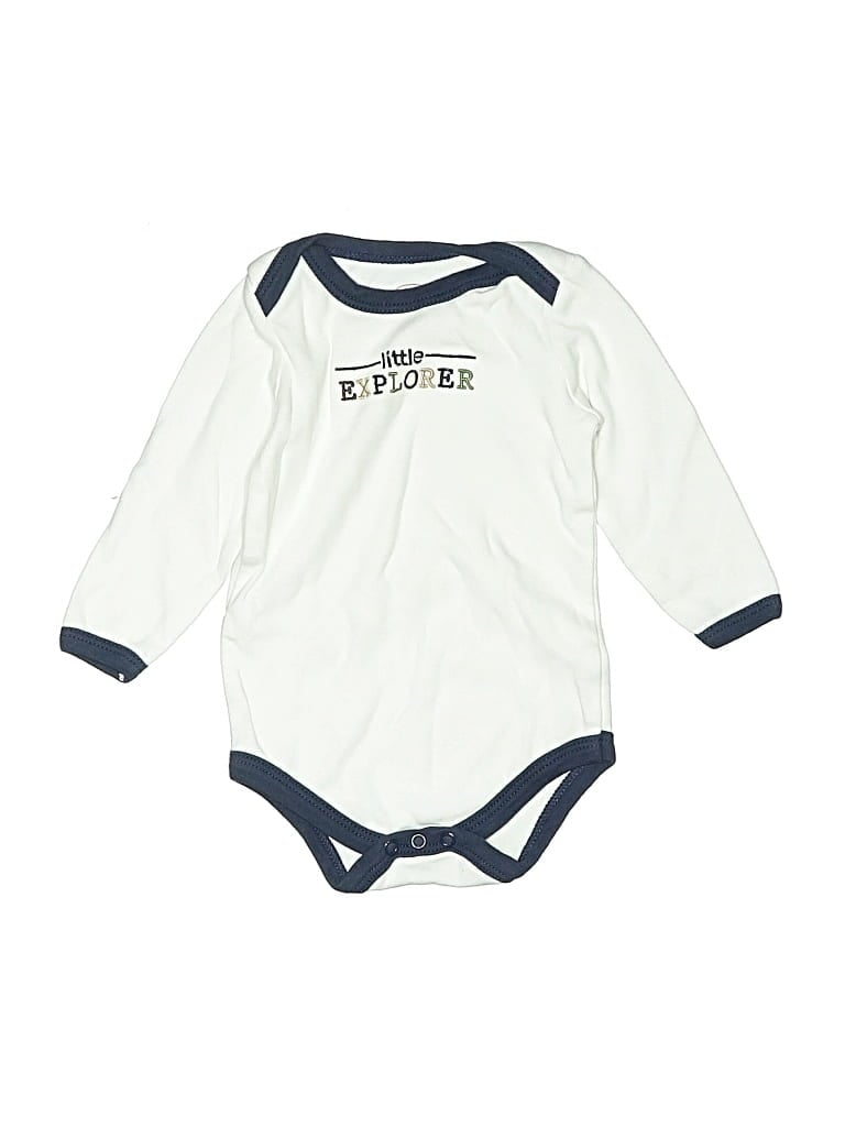 Click to view more detailed imagery on our partner's website Pre-owned Luvable Friends Babies' Long Sleeve Onesie In White