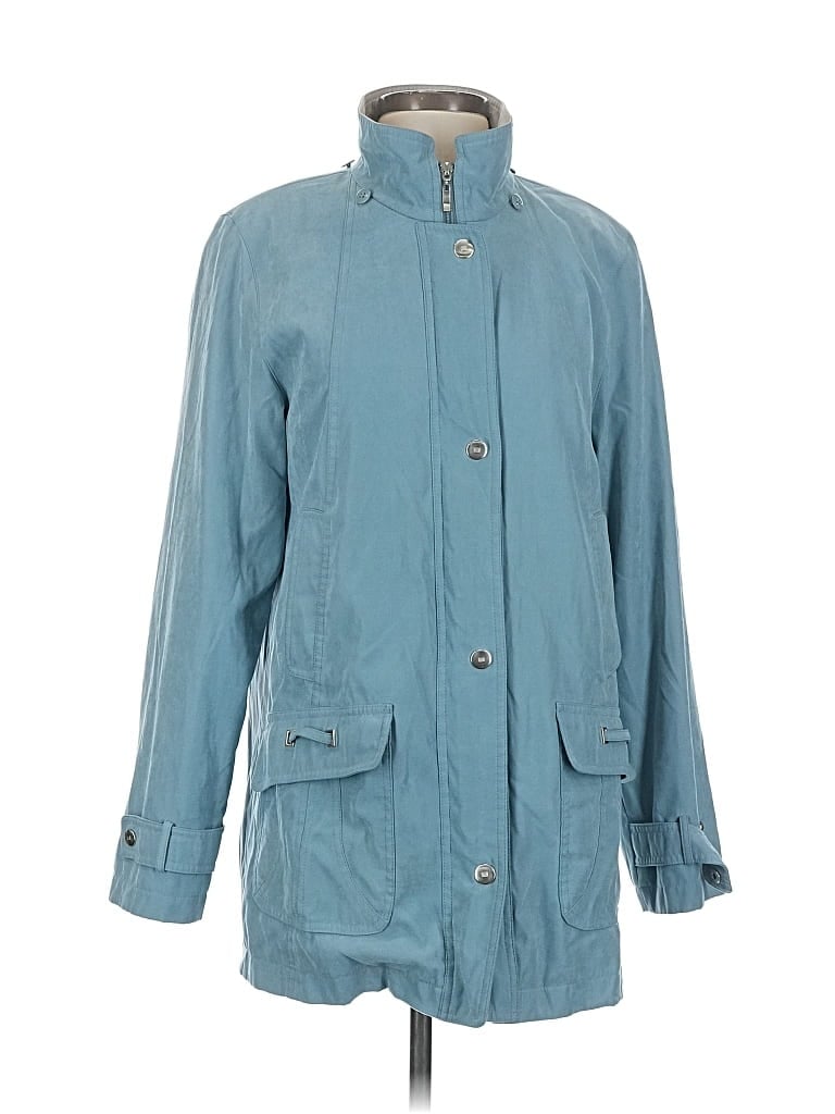 ST. JOHN'S BAY Pre-owned Raincoat In Blue