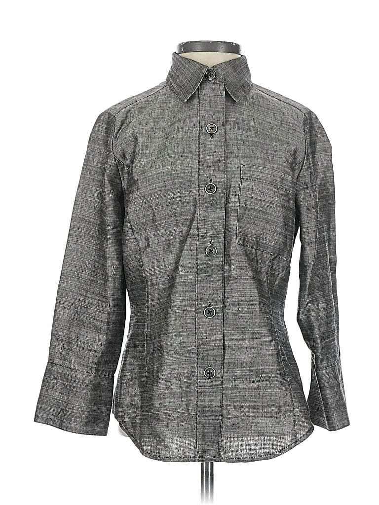 Pre-owned Linda Allard Ellen Tracy Jacket In Gray