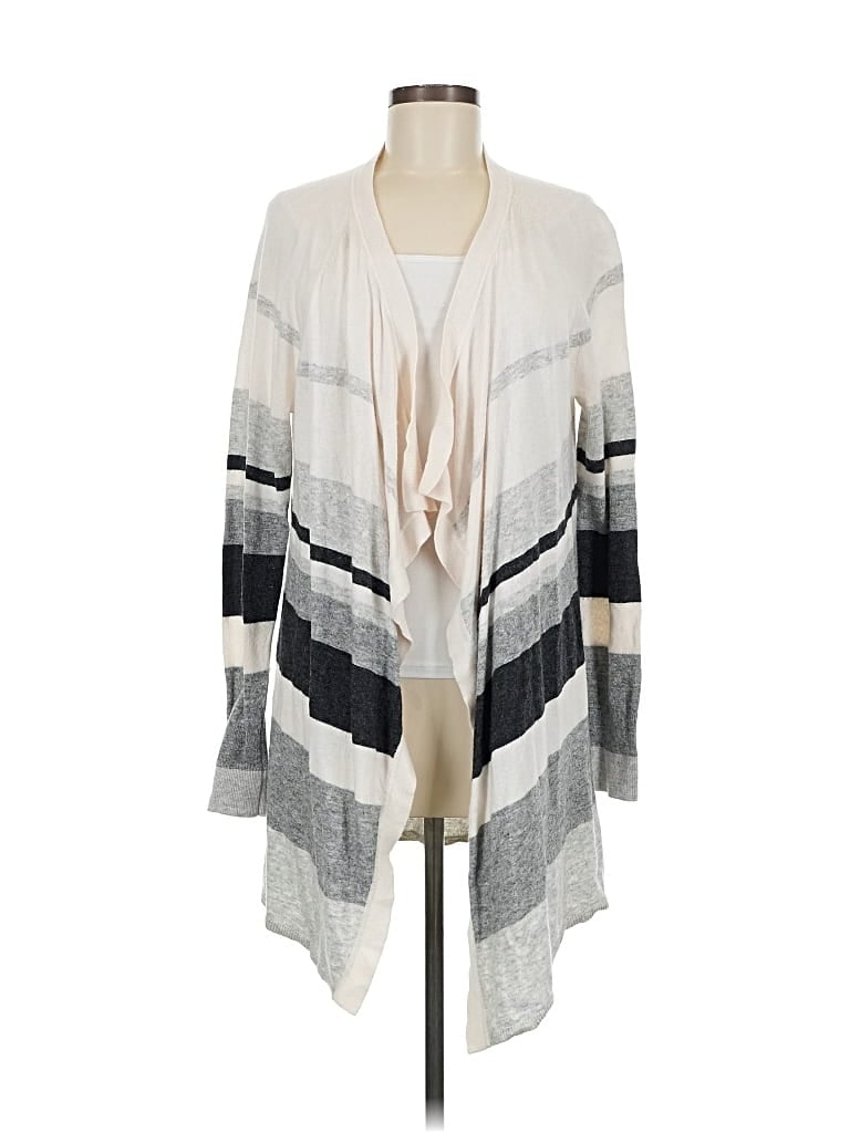 Pre-owned Ann Taylor Loft Cardigan Sweater In Gray