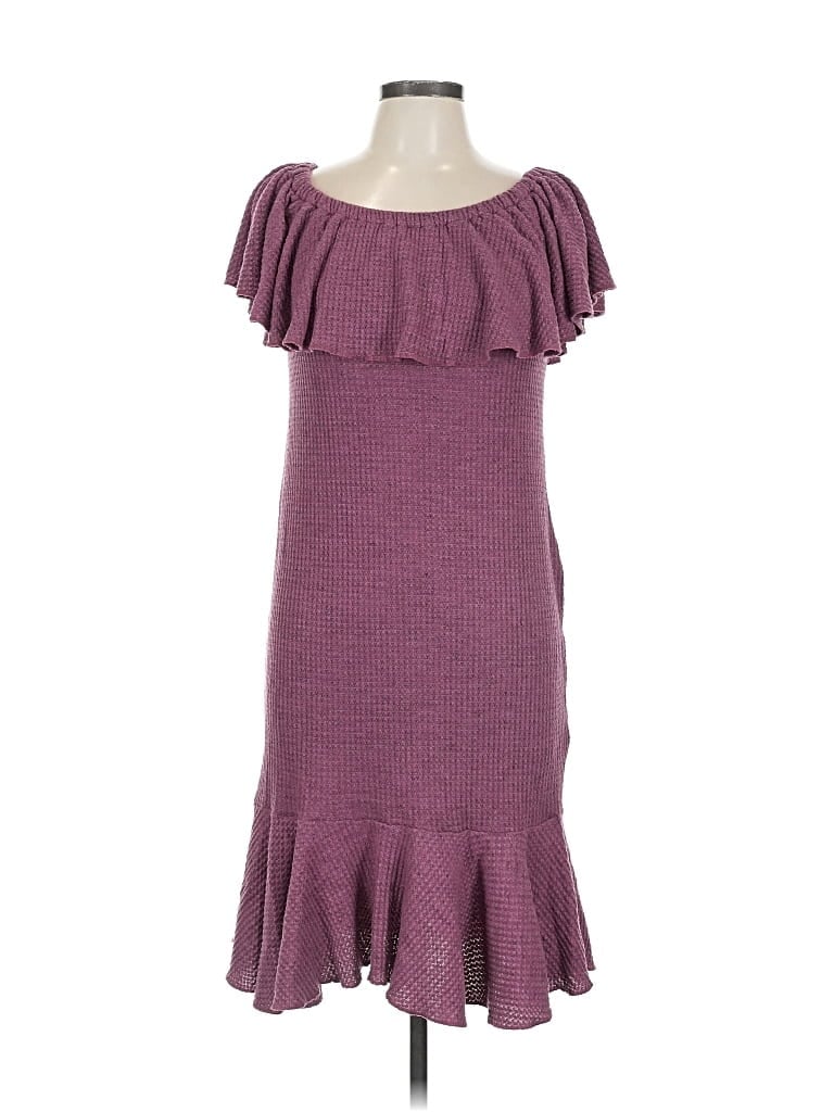 Pre-owned Lularoe Casual Dress In Burgundy