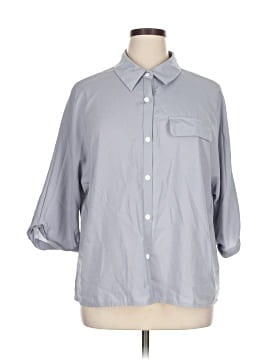 Emery Rose 3/4 Sleeve Button Down Shirt