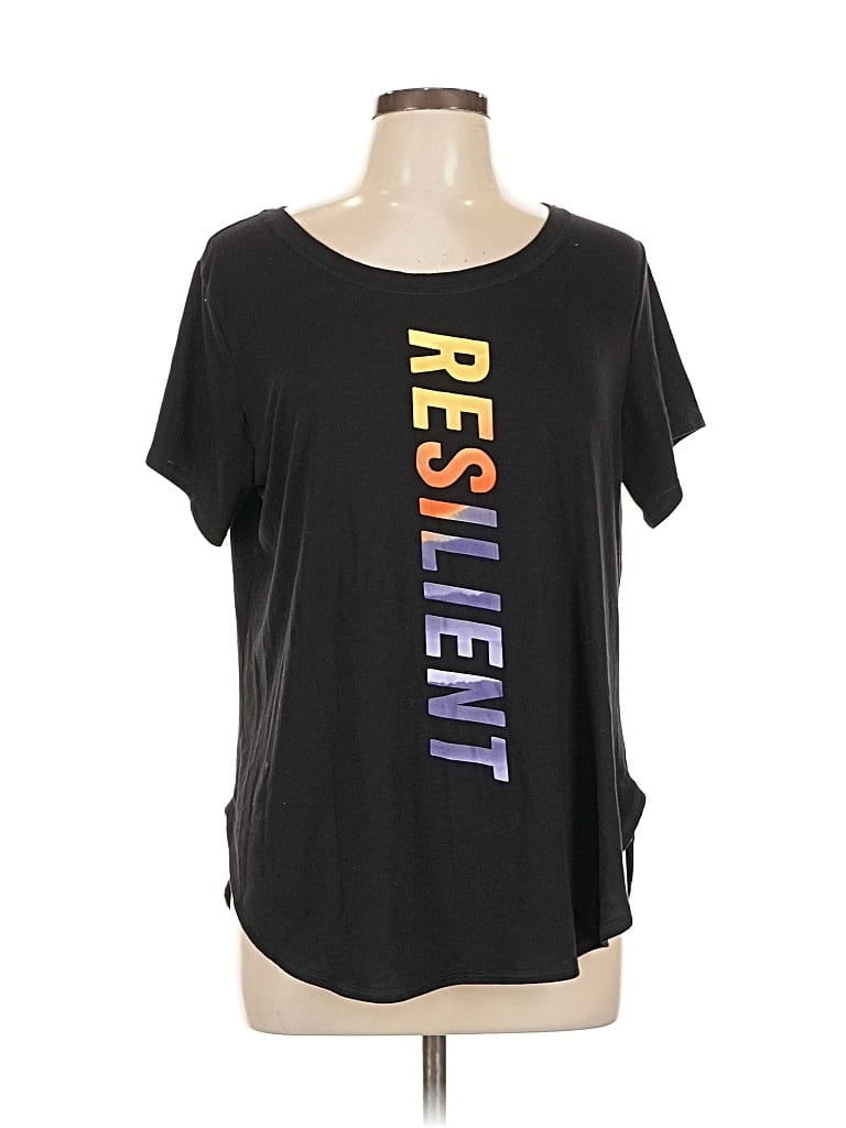 Pre-owned Xersion Short Sleeve T-shirt In Black