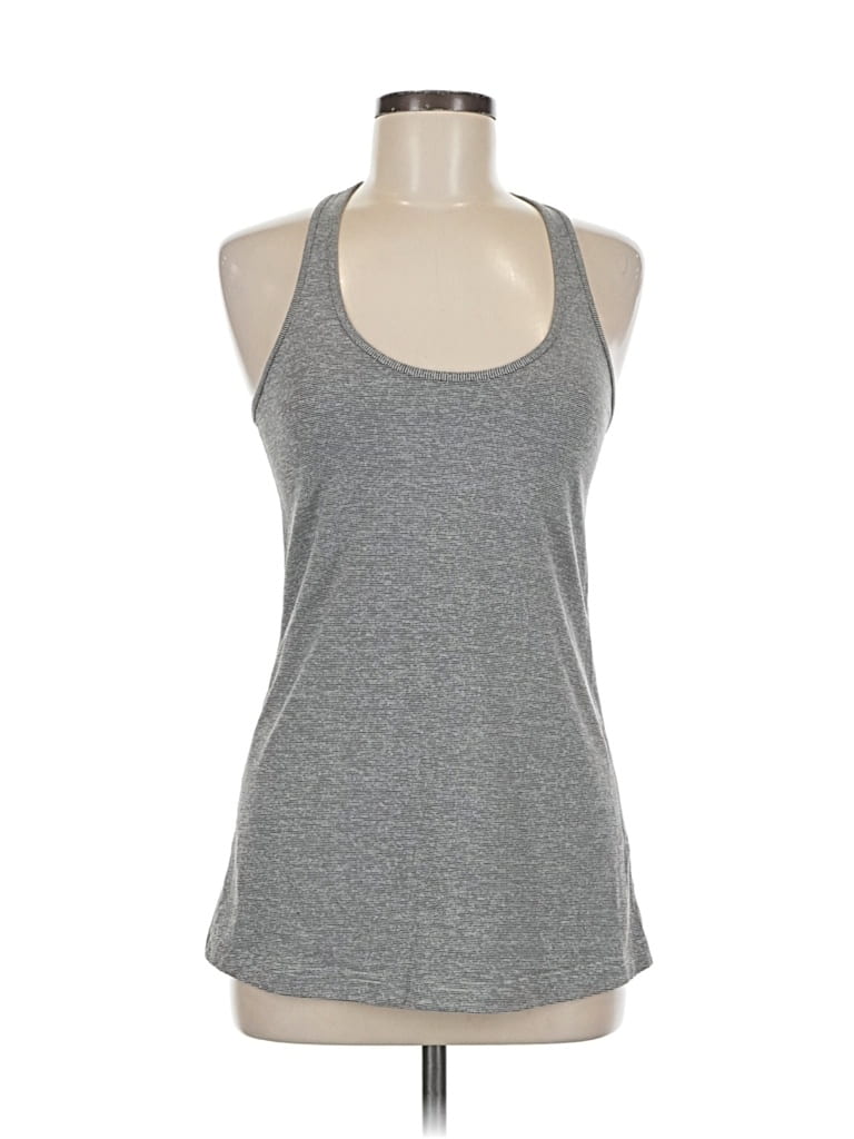 Pre-owned Lululemon Athletica Active Tank Top In Gray