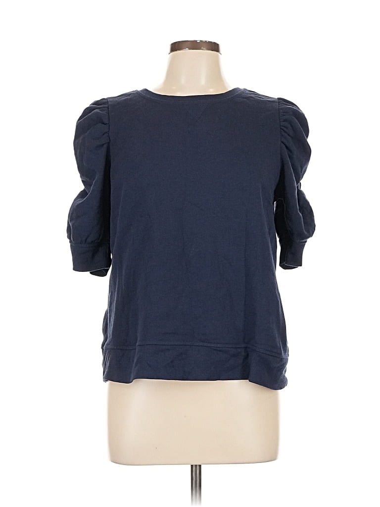Pre-owned Ann Taylor Loft Sweatshirt In Blue