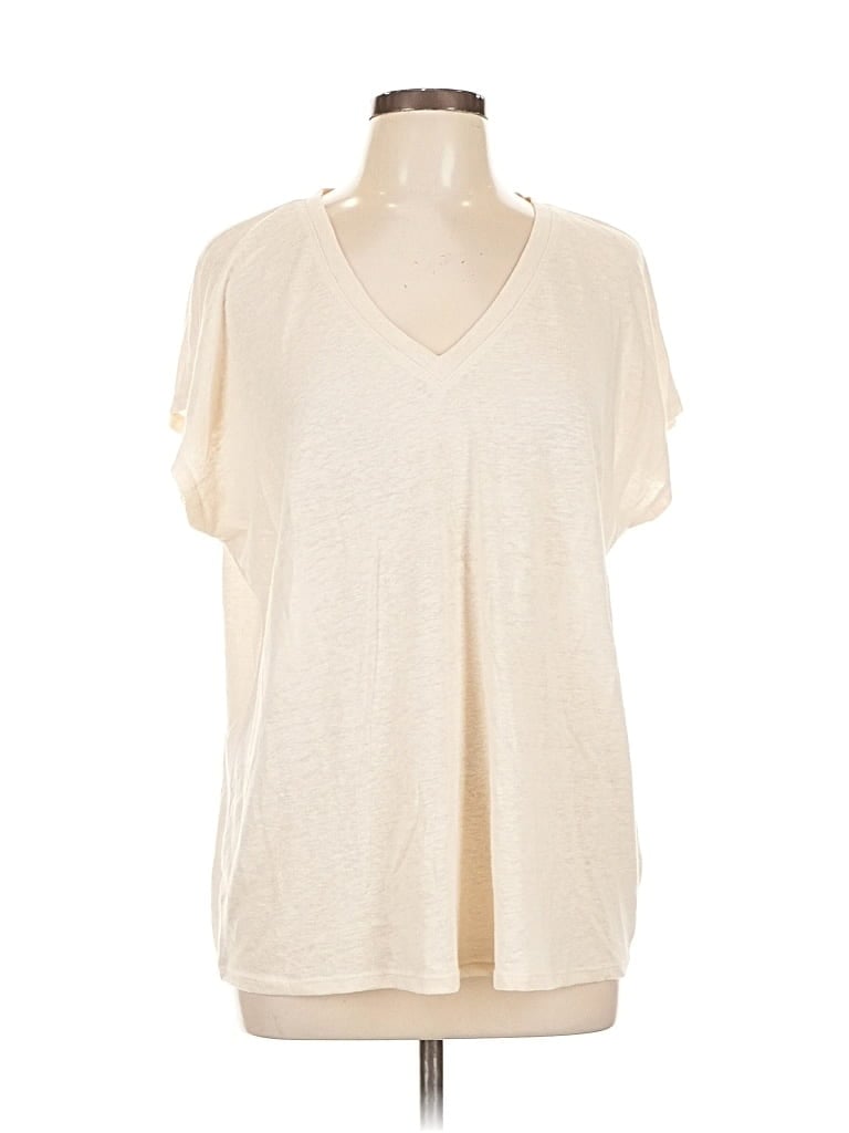 Pre-owned Banana Republic Factory Store Short Sleeve T-shirt In White