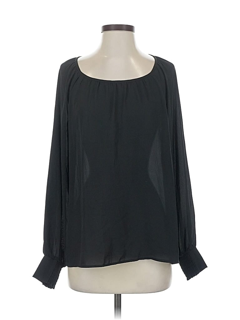 CABI Pre-owned Long Sleeve Blouse In Black