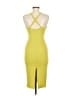 iris Solid Yellow Cocktail Dress Size M - photo 2