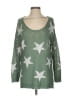 Blank Paige Stars Green Pullover Sweater Size S - photo 1
